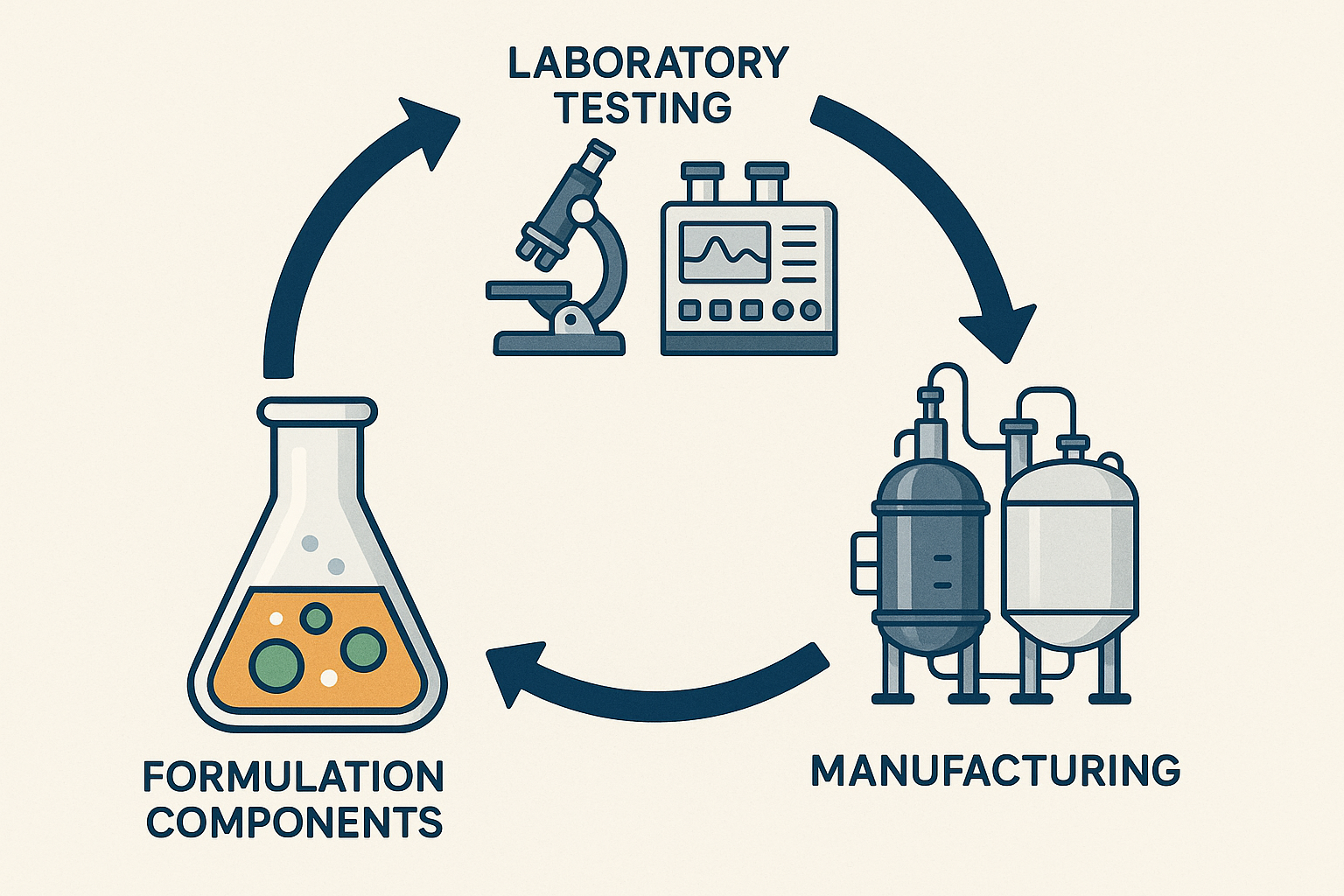 Advanced formulation development laboratory with analytical equipment for agrochemical optimization